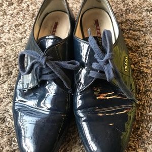 Authentic Vintage Prada Patent Leather Jazz Shoe